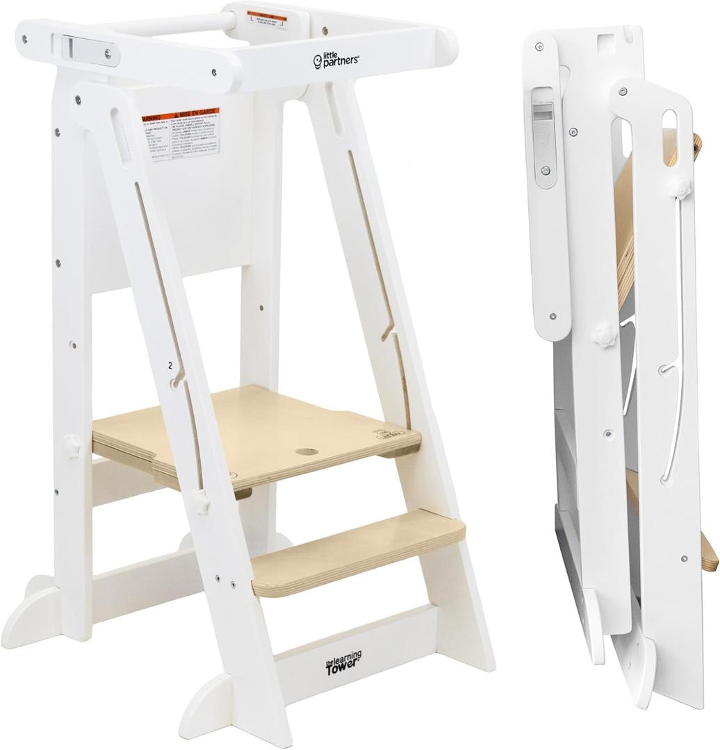 Learn 'N Fold Learning Tower® Soft White W/Natural