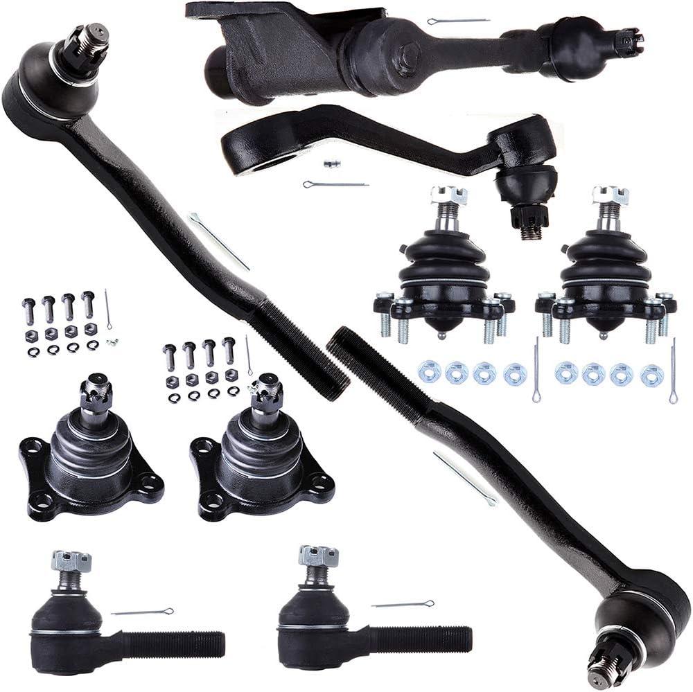 SCITOO 10-PC SET Suspension Kit For Toyota 4Runner Pickup T100 Idler Arm,Inner Tie Rod End,Lower Ball Joint,Outer Tie Rod End,Pitman Arm,Upper Ball Joint