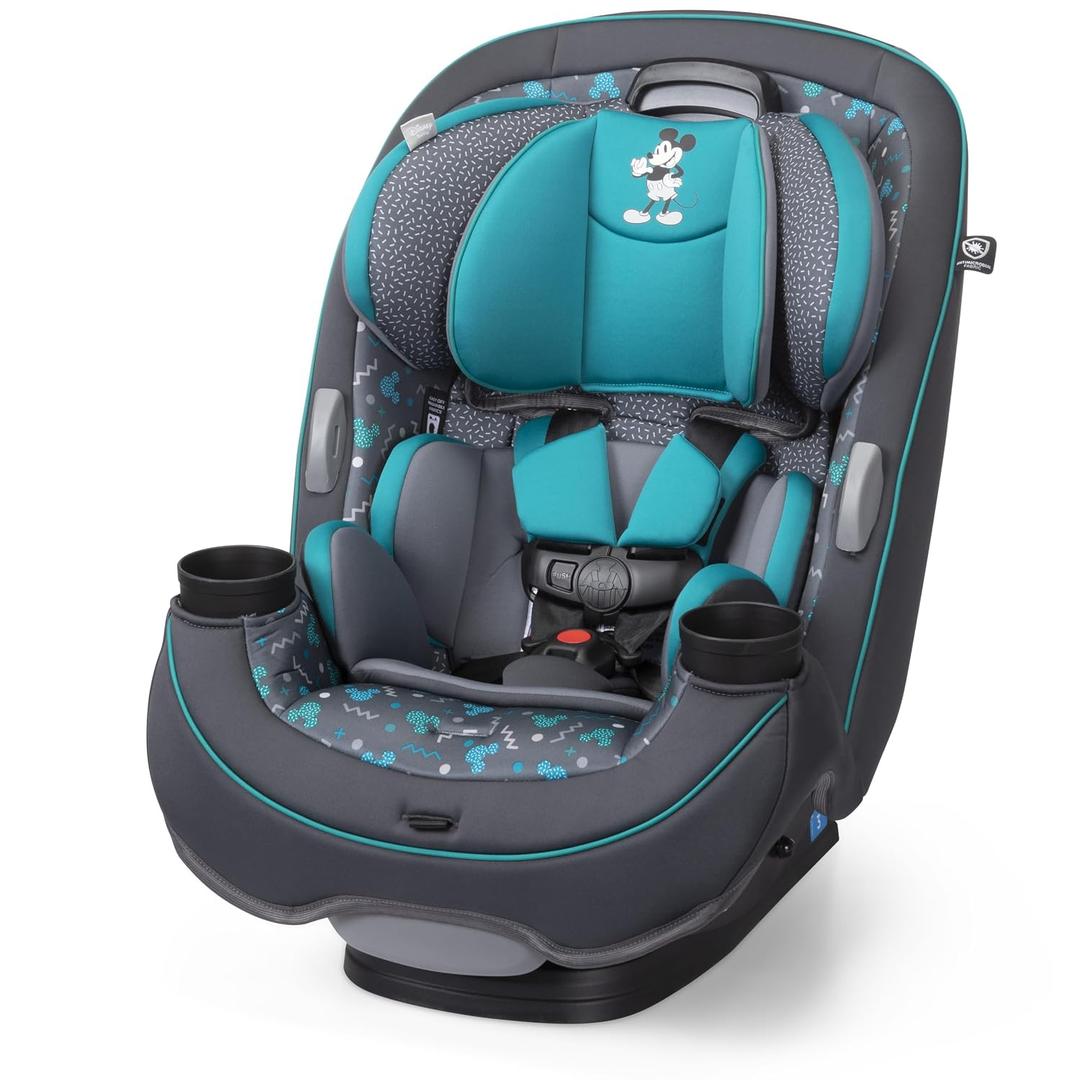 Disney Grow and Go Convertible Car Seat, Rear Facing 5-40 pounds, Forward Facing 30-65 pounds, Booster 40-100 lbs, Convert from Infant to Toddler, Mickey Sprinkle (MFG: 2024/02/09)