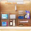 A-LuGei  Acrylic Stackable Drawers, 7.5" L Makeup Organizer, Bathroom Organizer and Storage, Plastic Storage Bins for Kitchen Cabinet Pantry Medicine Fridge