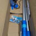 SOYUS Cordless Pool Vacuum for Above Ground Pool with a Telescopic Pole, Suction up to 18.5 Gallons per Minute, 80 Mins Runtime, Handheld Rechargeable Pool Cleaner for Inground Pools
