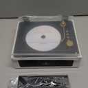 CD Player with Built-in Stereo Speakers Portable Support Bluetooth Nostalgic CD Players for Home Headphone Jack (White)