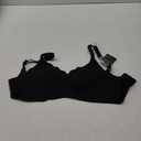 Vertvie Womens Seamless Bras No Underwire Supportive Wireless Push Up Full Coverage Bralette Comfort Scalloped T-Shirt Bra (X-Large, Black)
