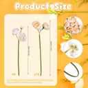 24 PCS Ranunculus Artificial Flower, Faux Silk Mini Ranunculus Bulk Fake Wedding Filler Flowers for Engagement Centerpieces Arrangements Bridal Shower Decorations Home Decor (Champagne)
