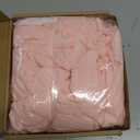 Pink Crib Bed Skirts with 4 Large Cot Bow 28" x 52" Baby Crib Skirt for Boys Girls Nursery Toddler Bedskirt Dust Ruffle 14" Drop, Pink, Double Layer