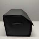 Car Organizers for Trunk for Suv Sedan, Leather Storage Box,Magnetic Lid,Collapsible and Adjustable,16.5 inches (Medium, Black)