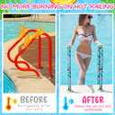 Pinkunn 2 Pcs 4 feet Pool Handrail Cover with Zippers Flamingo Palm Leaf Swimming Pool Hand Rail Slip Resistant Cover(Flamingo and Toucan)