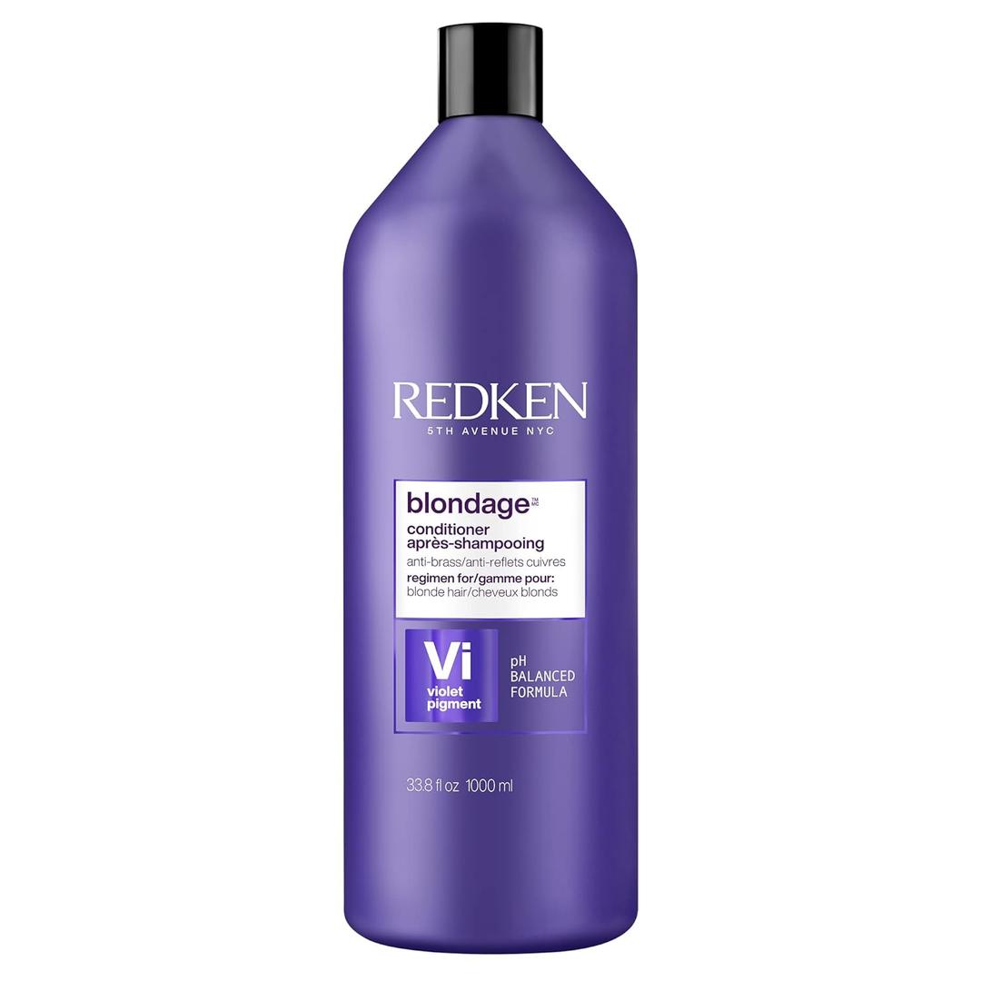 Redken Blondage Color Depositing Purple Conditioner For Blonde Hair - Tones & Moisturizes Brassy Hair (33.8 Fl Oz (Pack of 1)