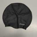 Limmys Long Hair Swim Cap for Women & Men  Extra Space Stretch Latex-Free Silicone Swimming Cap for Thick, Curly & Long Hair  Comfortable No-Headache Fit, Non-Slip, Chlorine-Resistant, Easy On/Off (Medium, Black)