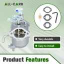 ALL-CARB Carburetor Replacement for Kawasaki Mule 600 610 SX XC SC 4x4 2005-2019 Carb
