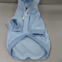QWINEE Basic Dog Hoodie Sweatshirt Puppy Sweater Warm Cat Costumes Pet Clothes for Chihuahua Puppy Kitten  Dogs Light Blue Medium