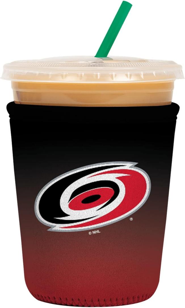 Sok It JavaSok NHL Hockey Iced Coffee & Cold Soda Insulated Neoprene Cup Sleeve (Carolina Hurricanes, Small: 16-20oz)