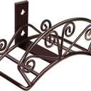 TomCare Garden Hose Holder Extra Large Water Hose Holders Holds 160 FT Hoses Heavy Duty Metal Hose Hanger Wall Mount Decorative Garden Hoses Storage Organizer Reels for Outside Yard, Bronze