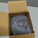 MIULEE Set of 2 Christmas Decorative Throw Pillow Covers Soft Faux Fur Winter Pillow Covers with Silver Snowflake Glitter Holiday Festival Pillowcases for Couch Sofa Bed, 1818inch, Beige