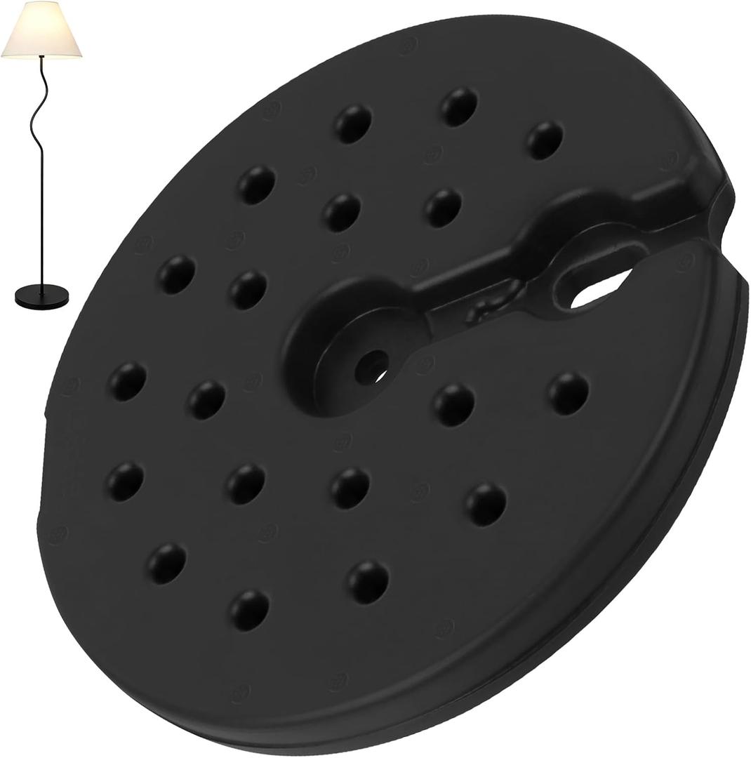 9.25 Inch Plastic Lamp Base Weight, Round Floor Lamp Base Replacement Only, Heavy Duty Counterweight for Table Lamps, Stable Anti-Tip Base for Home Bedroom Living Room