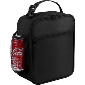 Lunch Box for Men - Reusable Lunch Bag Men Adult Women- Insulated Small LunchBox, Black