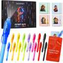 16 Pack Invisible Ink Pens with UV Light, Detective Notepads & Gift Bags, Classroom Prizes, Treasure Box Fillers, Goodie Bag Stuffers, Spy Party Favors for Kids 8-12, Prize Box Toys