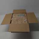 Scalloped Basket Set of 3  Woven Seagrass Storage Baskets with Lids  Decorative Natural Bins Baskets for Organizing, Boho Home, Shelves, Bathroom Decor