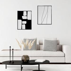 VIOLABBEY 18x24 Frame Set of 2, 18 x 24 Black Poster Frames for Wall Mounting Vertically or Horizontally, Gallery Wall Picture Frame