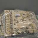 4x6 ft Washable Area Rug, Non-Slip Indoor/Outdoor, Beige & Yellow Boho Design for Kitchen, Patio, Office, Entryway, Kids Room, and Runner Rugs