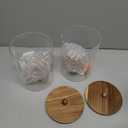 2 PCS 1 Gallon Drink dispenser, Glass Beverage Dispenser With Wood Stand, Large Water Drink Dispensers for Parties With Stainless Steel Spigot, Ideal for Lemonade,Juice, Tea, and Party Drinks