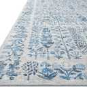 Loloi Rifle Paper Co. Maison Collection MAO-07 Blue 2'-3" x 3'-9", .19" Pile Height, Accent Rug