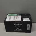 MIAMIO  11 Oz., Set of 4 Ceramic Tea Cup and Saucer Bamboo/Tea Mug - Wide Cappuccino Cup, Coffee Cups Ceramic Mug for Cappuccino, Latte, Espresso & Americano - Luxe Collection (White)