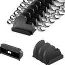 48PCS Magnetic Modular Wrench Organizer with Black, Wrench Holders Organizers with Metric & SAE Label, Tool Organizers for Tool Drawer Storage