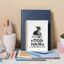 Greyhound Gifts Spiral Notebook, Dog Gifts for Women Journaling Notebooks, It's Not Dog Hair It's Greyhound Glitter College Ruled Spiral Notebook for School Office Supplies, 5.5x8.3 Inches