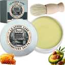 Leather & Furniture Repair Salve with Applicator Brush, 2025 Upgraded Leather Conditioner & Polisher, Natural Moisturizer Restorer for Wood, Couch, Car Seats & Shoes