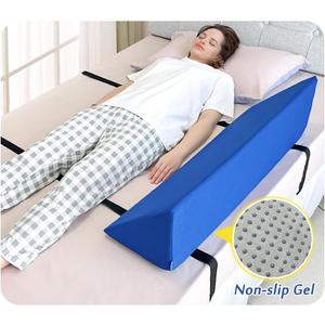 AOSSA Bed Rail Pillow Soft Foam Bolster Bed Rails for Elderly Adults Fall Protector Medical Bedside Safety Assisting Rail Bed Bumper Wedges for Elderly Positioning Hospital Bed Rail Padding Cushion, 33.5*9.8*9.8 inch