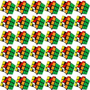 36 PCS Mini Cube Party Favors for Kids, 3x3x3 Magic Cube Stress Relief Toys, Party Game Toy Pack for Classroom Prize School Rewards & Birthday