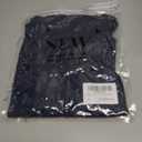 Vrtige Women's Casual Scoop Neck Short Sleeve Ribbed Knit Basic Fitted T Shirt Tee Top Navy Blue X-Large (XL)