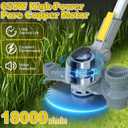 6000mAh Electric Weed Wacker Cordless, Battery Powered Weed Eater, 57 inches