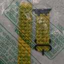 Astorgos Upgraded Ocean Band Compatible with Apple Watch Ultra 2/ Ultra 49mm, S10 46mm, 9/ 8/ 7 45mm, SE2/ SE/ 6/ 5/ 4 44mm, 3/ 2/ 1 42mm for Men Women, Metal Connector Breathable Sport Watch Strap, Black/ Yellow