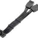 12VHPWR 90 Degree Adapter to 2X 8Pin: 16AWG 16 PIN GPU Right Angle PCI-E 5.0 Extension for for Graphic Card GPU 12+4pin RTX 3090Ti 4070Ti 4080 4090 (Type B)
