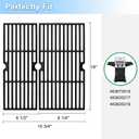 Grill Grates for Charbroil Performance 2 Burner 463673519 Replacement Parts, Cast Iron Cooking Grate for Char-Broil 463625217, 463625219, G470-0002-W1, G470-0003-W1, G321-0005-W1, G321-0006-W1