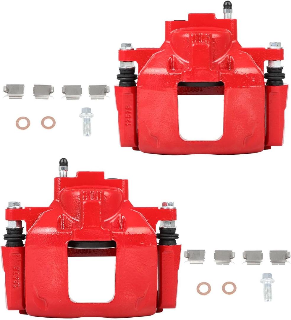 cciyu Front Left & Right Brake Calipers Assembly w/Bracket 18B5044 18B5045 For Chrysler 2008-2012,For Dodge 2007-2012,For Jeep 2007-2012,For Ram 2012,For Volkswagen 2009-2012