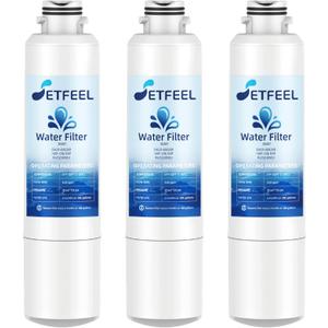 HAF-CIN/EXP Water Filter for Samsung DA29-00020B Rs25h5111sr, Hdx Fms-2 Water Filter for Samsung Refrigerator rf28hfedtsr RF263BEAESR Rf260beaesr RF263BEAESG Rs25j500dsr Rf28hmedbsr, 3 Pack SETFEEL