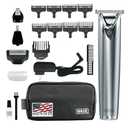 Wahl USA Stainless Steel Lithium Ion 2.0+ Beard Trimmer for Men - Electric Shaver & Nose Ear Trimmer - Rechargeable All in One Men's Grooming Kit - Model 9864SS