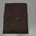 Leather Journal Notebooks for Work, A5 Size Diary, 6x8.1 Inch, Genuine Leather Journals for Writing, Vintage Style Personalized Journal, Ideal for Women and Men, Artists, Travelers, Dark Brown