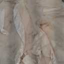 Mengersi Canopy Bed Curtains Twin Sizes,Bed Canopy for Girls Royal Luxurious Cozy Bed Drapes Girls Room Decor(Ivory,Twin)