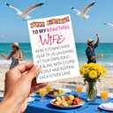 2 x Funny Birthday Card for Wife - Romantic Happy Birthday Card Gift for Women from Husband, Thoughtful Gift Decoration Ideas for Her (02)