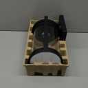Xavier 1-Light Matte Black Hardwired Outdoor Indoor Wall Lantern Sconce with Seeded Glass Shade