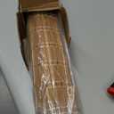 LazBlinds No Tools No Drill Cordless Bamboo Roman Shades, Light Filtering Window Treatment, Roll Up Bamboo Blinds for Window 34'' W x 64'' H, Brown