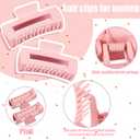 18 Pack Hair Claw Clips,Hair Clips For Women,Large Hair Claw Clips For Thick Hair,Nonslip Matte Hair Clips Hair Accessories Women Girl Birthday Christmas Gift (18 Pack Pink)