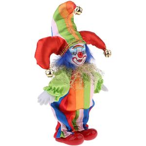 Clown Doll Clown Figure Doll Halloween Ornaments Home Table Desk Top Decor - #6