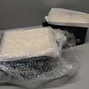 Dandat 3 Pcs Wood Laundry Pods Container Dryer Sheet Holder Dryer Sheets Holder Scent Booster Container Set with Scoop Rustic Laundry Room Beads Dispenser for Storage(Black)