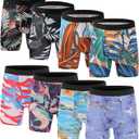 Men's Underwear Boxer Briefs Bamboo Viscose Trunks Soft Comfortable Multipack (Medium)