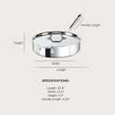All-Clad D3 Stainless Steel 4 Quart Saute Pan With Lid- Made in the USA- The Original Bonded Professional Cookware- Oven Safe & Induction Compatible